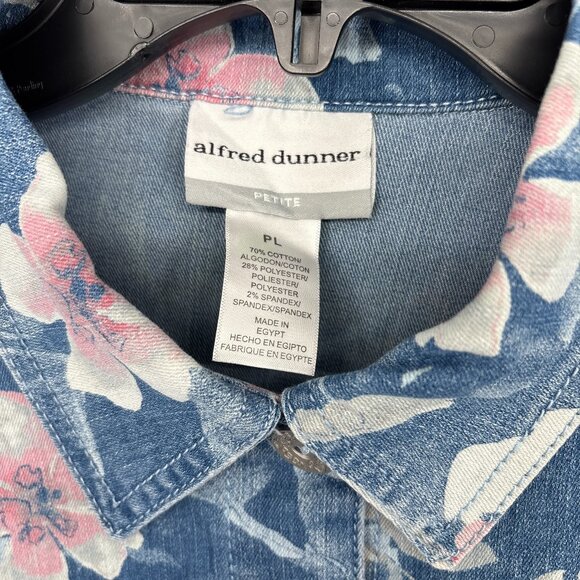 Alfred Dunner Shenandoah Valley Long Sleeve Distressed Floral Jacket Sz PL NWT - Picture 4 of 5